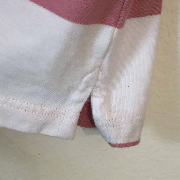 NEW Charles River Cotton Rugby Striped Hoodie Sweater Small Monogrammed P - Picture 4 of 6